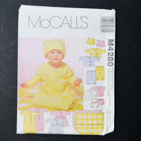 McCall's M4280 Infant Clothing Sewing Pattern - All Sizes