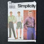 Simplicity 8571 Men's Shirt + Pants Sewing Pattern - Size AA (36-44)