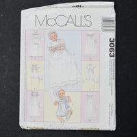McCall's 3063 Infant Clothing Sewing Pattern