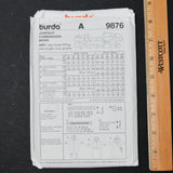 Burda 9876 Overall Sewing Pattern - 1M-18M
