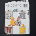 McCall's 6811 Infants' Rompers + Hats Sewing Pattern - All Sizes