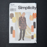 Simplicity 7829 Tunic, Skirt + Pants Sewing Pattern - Size FF (18W-24W)