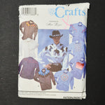 Simplicity Crafts 8326 Western Shirt Sewing Pattern - Size AA (XS-M)
