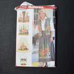 Butterick 4966 Appliqued Hollyhocks & Hares Outfit - Sizes S-L