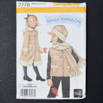 Simplicity 2778 Child's Coat, Vest, Scarf + Hat Sewing Pattern - Size A (3-8)
