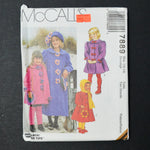 McCall's 7889 Children's Coat, Hat, Purse + Accessories Sewing Pattern - Size XL (12-14)
