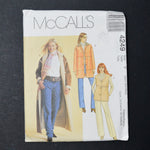 McCall's 4249 Coat, Jacket + Vest Sewing Pattern - Size Y (XS-M)