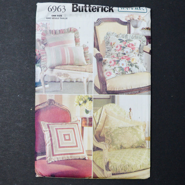 Butterick 6963 Pillow Covers Sewing Pattern