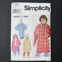 Simplicity 7760 Coat Sewing Pattern - Size BB (L-XL)