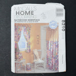 McCall's Home Decorating 8210 Bathroom Essentials Sewing Pattern