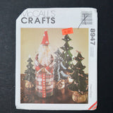 McCall's Crafts 8947 Tall Slim Santa + Trees Sewing Pattern