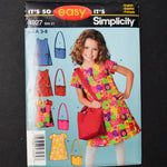 Simplicity 4927 Child's Dress + Bag Sewing Pattern - Size A (3-8)