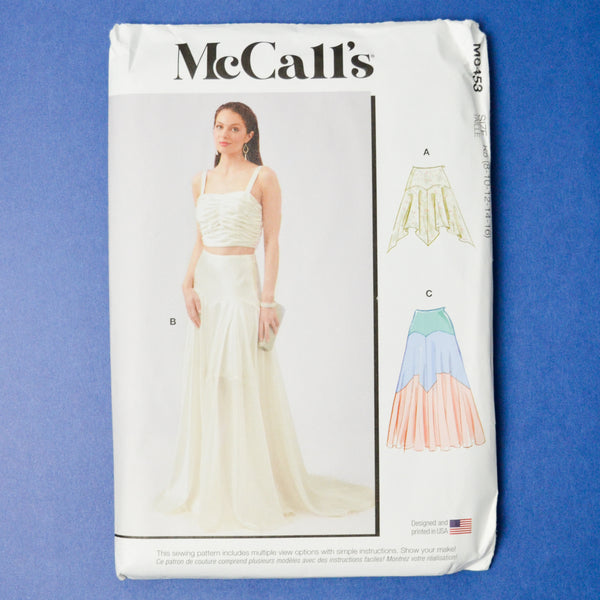 McCall's M8453 Misses' Skirt in Two Lengths Sewing Pattern - Size K5 (8-16)