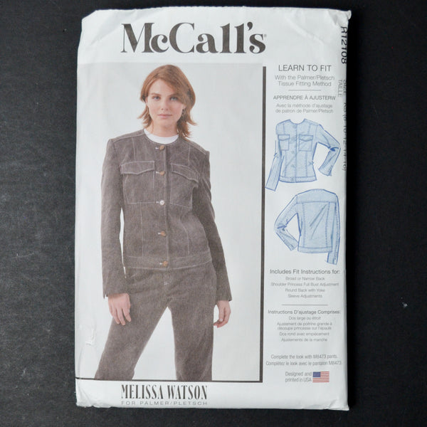 McCall's R12108 Misses' Jacket Sewing Pattern - Size K5 (8-16)
