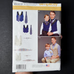 Simplicity 8023 Boys' and Men's Lined Vest, Bow-Tie, Cummerbund and Ascot Sewing Pattern - Size A (S-L/S-XL)