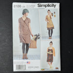 Simplicity 8186 Misses' Slip or Slip Dress + Wrap Sewing Pattern - Size D5 (4-12)