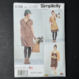 Simplicity 8186 Misses' Slip or Slip Dress + Wrap Sewing Pattern - Size D5 (4-12)