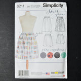 Simplicity 8211 Misses' Skirt in Three Lengths Sewing Pattern - Size D5 (4-12)