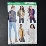 Simplicity 8418 Misses' Lined Bomber Jacket Sewing Pattern - Size D5 (4-12) Size R5 (14-22)