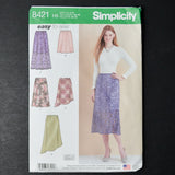 Simplicity 8421 Misses' Skirt and Asymmetrical Bias Skirt Sewing Pattern Size H5 (6-14)
