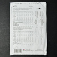 Vogue V1581 Misses' Tunic and Pants Sewing Pattern - Size A5 (6-14)