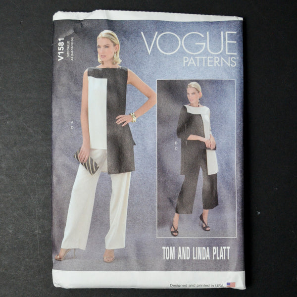 Vogue V1581 Misses' Tunic and Pants Sewing Pattern - Size A5 (6-14)