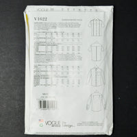 Vogue V1622 Rachel Comey Unisex Shirt Sewing Pattern - Size MUU (34-40)
