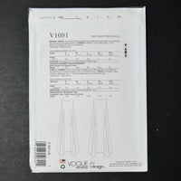 Vogue V1691 Misses' Dress Sewing Pattern - Size A (S-XXL)