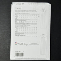 Vogue V1692 Misses' Special Occasion Dress Sewing Pattern - Size B5 (8-16)