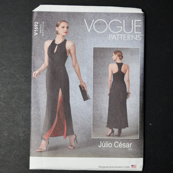 Vogue V1692 Misses' Special Occasion Dress Sewing Pattern - Size B5 (8-16)