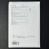 Vogue V1702 Misses' Pants Sewing Pattern - Size H5 (6-14)