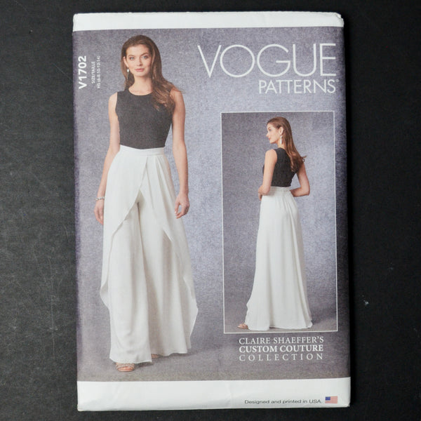 Vogue V1702 Misses' Pants Sewing Pattern - Size H5 (6-14)