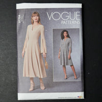 Vogue V1724 Misses' Dress Sewing Pattern - Size B5 (8-16)