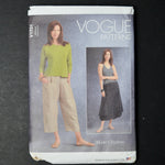 Vogue V1731 Misses' Skirt and Pants Sewing Pattern - Size AA (6-12)