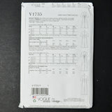 Vogue V1735 Misses' Dress Sewing Pattern - Size Y (XS-M)