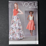 Vogue V1813 Misses' Skirt Sewing Pattern - Size B5 (8-16)