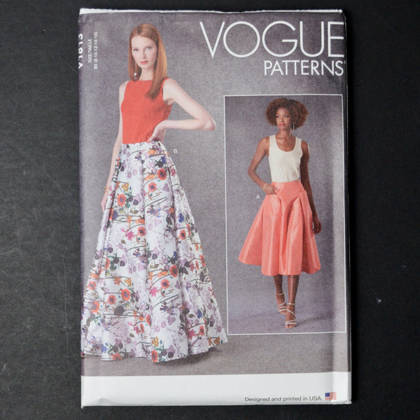 Vogue V1813 Misses' Skirt Sewing Pattern - Size B5 (8-16)