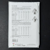 Vogue V1816 Misses' Reversible Coat Sewing Pattern - Size A (XS-XL)