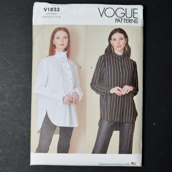 Vogue V1823 Misses' and Misses' Petite Shirt - Size B5 (8-16)