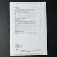 Vogue V1824 Misses' and Misses' Petite Top Sewing Pattern - Size B5 (8-16)