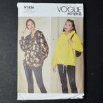 Vogue V1826 Misses' Sweatshirts Sewing Pattern - Size A (XS-XXL)
