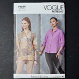 Vogue V1899 Misses' Shirts Sewing Pattern - Size Y (XS-M)
