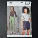 Vogue V1900 Misses' Shorts and Pants Sewing Pattern - Size B5 (8-16)