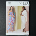 Vogue 2021 Misses' One-Shoulder Dress and Pants Sewing Pattern - Size A (S-XL)