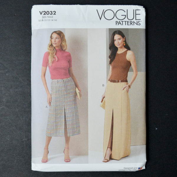 Vogue 2032 Misses' Skirt in Two Lengths - Size B5 (8-16)