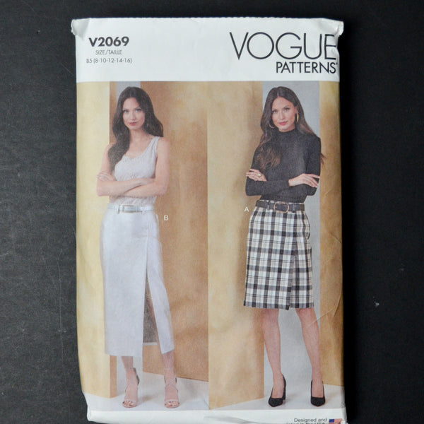 Vogue 2069 Misses' Skirt in Two Lengths Sewing Pattern - Size B5 (8-16)