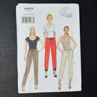 Vogue 8909 Misses' Pants Sewing Pattern - Size Y (XS-M)