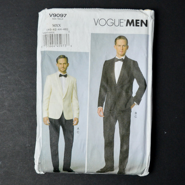 Vogue 9097 Men's Jacket and Pants Sewing Pattern - Size MXX (40-46)