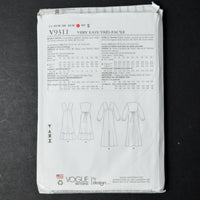 Vogue 9311 Misses' Dress Sewing Pattern - Size OSZ (All Sizes Included)