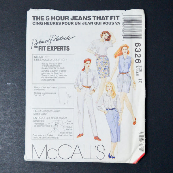 McCall's 6326 Misses' Skirt, Pants and Shorts Sewing Pattern - Size 10
